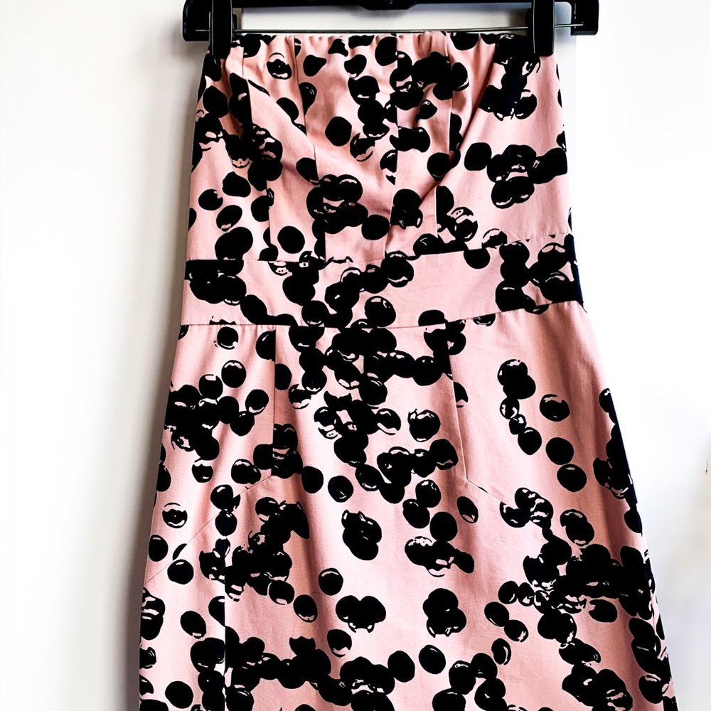 THE LIMITED pink + black fitted cocktail dress